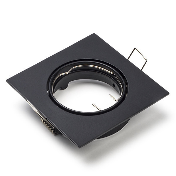 123led black recessed GU10 spotlight fixture, Ø 75mm | IP20 LDR08004 - 1