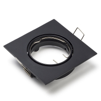 123led black recessed GU10 spotlight fixture, Ø 75mm | IP20 LDR08004