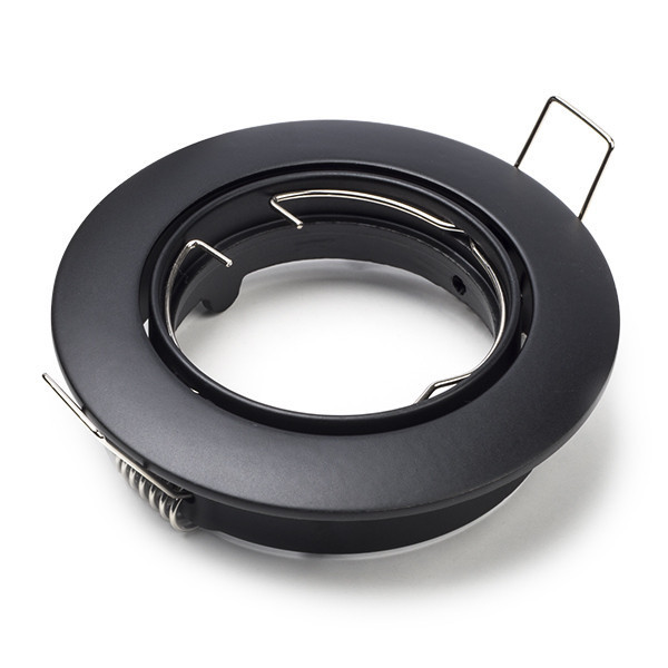 123led black recessed GU10 spotlight fixture, Ø 75mm | IP20 LDR08001 - 1