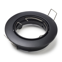 123led black recessed GU10 spotlight fixture, Ø 75mm | IP20 LDR08001