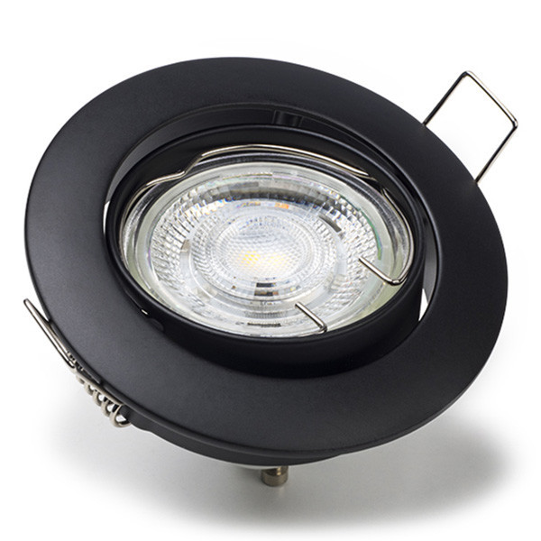 123led black recessed GU10 spotlight fixture, Ø 75mm | IP20 LDR08001 - 2