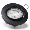 123led black recessed GU10 spotlight fixture, Ø 75mm | IP20 LDR08001 - 2