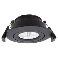 123led black recessed dimmable spotlight, Ø 68mm | 1800-3000K | IP44 LDR02140