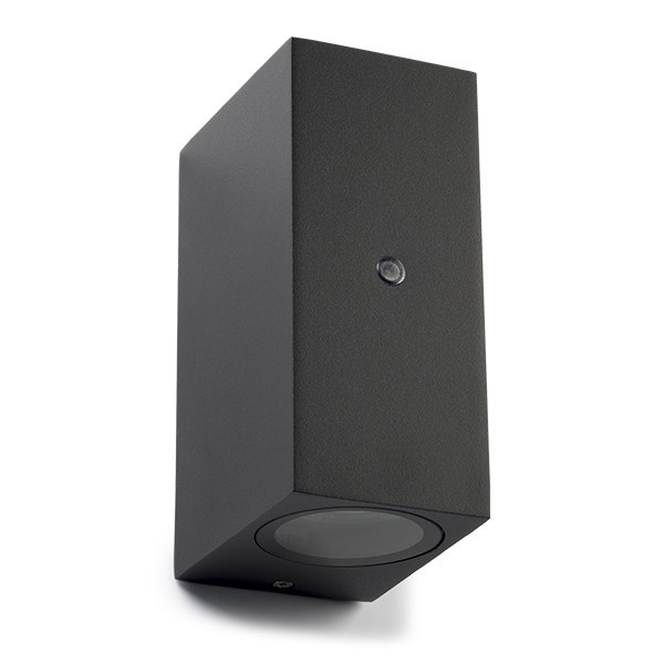 123led black square Avalon up & down wall lamp with sensor | Suitable for 1 x GU10 LDR08522 - 3