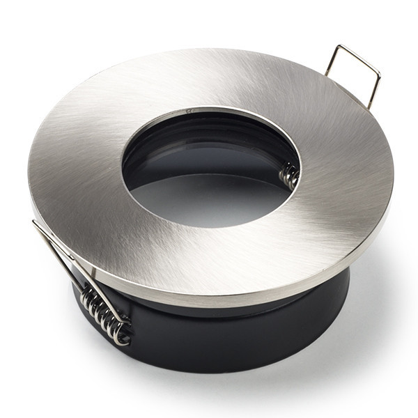 123led nickel recessed GU10 spotlight fixture, Ø 68mm | IP65 LDR08016 - 1