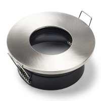 123led nickel recessed GU10 spotlight fixture, Ø 68mm | IP65 LDR08016