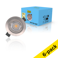 123led nickel recessed dimmable spotlight, Ø 68mm (5.5W) | 2700K (6-pack) LDR01971