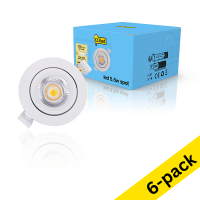 123led white recessed dimmable spotlight, Ø 68mm (5.5W) | 2000-2700K (6-pack) LDR01973