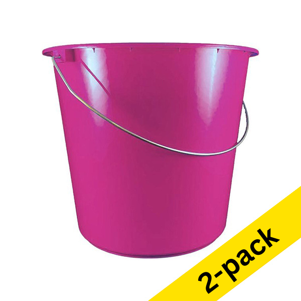 Household bucket 5L | pink 2-pack SDR06174 - 1