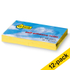 12 x 123ink yellow self-adhesive notes, 300 sheets, 38mm x 51mm