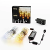 190 LED Twinkly gold edition smart icicle lights | AWW | transparent wire | IP44 | 5m x 0.5m
