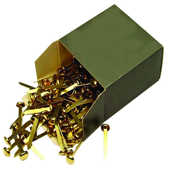 20mm Brass Pointed Paper Fastener (200-pack) WS36630 204455 - 1