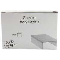 26/6 metal staples (5000-pack) WX27001 405366