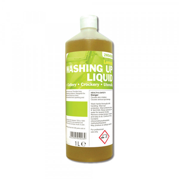 2Work lemon washing up liquid, 1L  299163 - 1