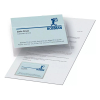 3L adhesive business card holder with long side opening, 105mm x 60mm (10-pack) T10116 405084 - 1