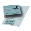 3L self-adhesive business card holder with long side opening, 95mm x 60mm (10-pack) T10111 405088