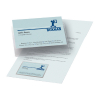 3L self-adhesive business card holder with long side opening, 95mm x 60mm (100-pack) T10114 405089