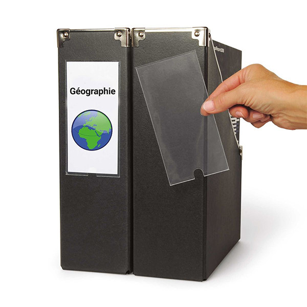 3L self-adhesive label holders with insert cards, 62mm x 150mm (6-pack) T10345 423087 - 1