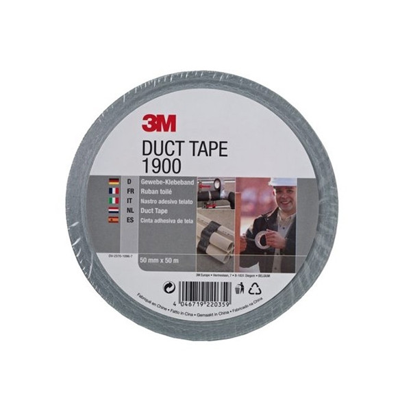 3M 1900 silver duct tape, 50mm x 50m 190050S 201461 - 1