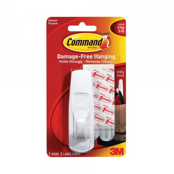 Adhesive hook | large white | 3M Command 17003 214542 - 1
