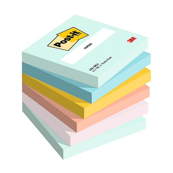 3M Beachside Post-it notes,76 x 76mm (6-pack) 425625 - 1