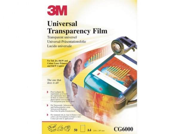 3M CG6000 A4 universal transparencies (pack 50) CG6000 201276 - 1