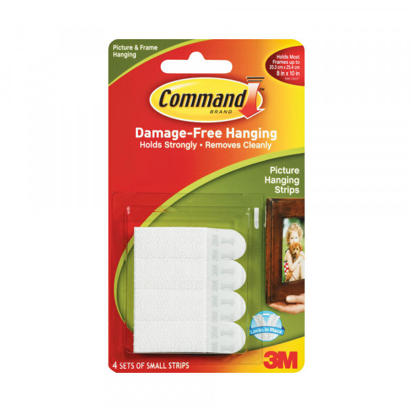 3M Command 17202 small mounting adhesive strips (4-pack) 7100109415 214525 - 1
