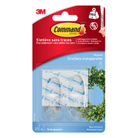3M Command medium transparent hooks (2-pack) 214556