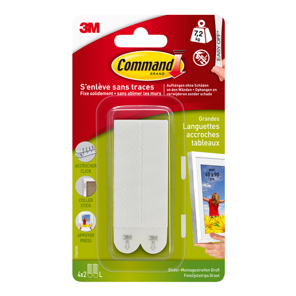3M Command mounting adhesive strips 7.2 kg (8-pack) 17206C 214500 - 1