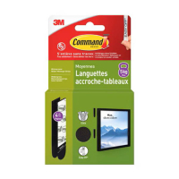 3M Command self-adhesive black photo frame strips 5.4 kg (4-pack) 214502
