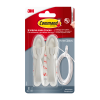 3M Command self-adhesive white cable hook 1 kg (2-pack) 17304C 214511