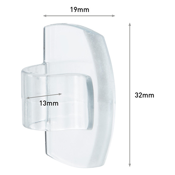 3M Command transparent round cable clips (4-pack) 17017CLR 214554 - 4