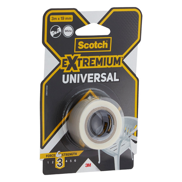 Duct tape 19mm x 3m | 3M Scotch Extremium white 201244 - 1