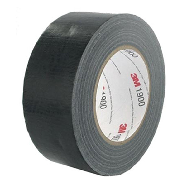 Duct tape 50mm x 50m | 3M 1900 | black 201460 - 2