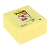 Extra Sticky Notes 101 x 101mm | 90 sheets lined Z-notes yellow | 3M Post-it | 5-pack