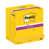 Extra Sticky Notes 76 x 127mm | 90 sheets neon yellow | 3M Post-it | 12-pack 201019