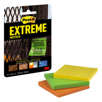 Extreme Sticky Notes 76 x 76mm | 45 sheets x3 yellow/green/orange | 3M Post-it 214546