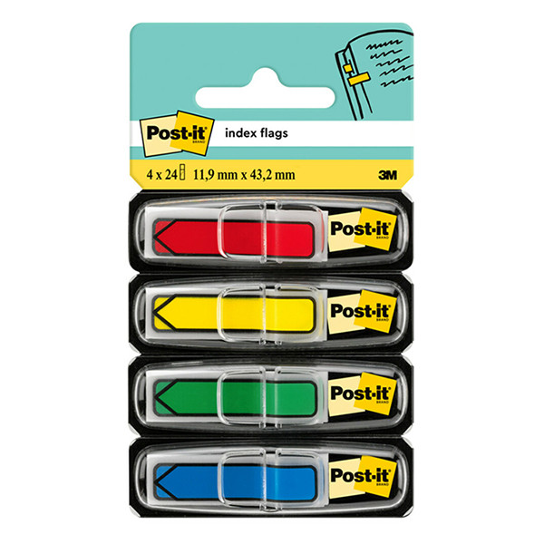 Index tab 11.9 x 43.2mm | 3M Post-it | 4 colours | 24pcs x4 201358 - 1
