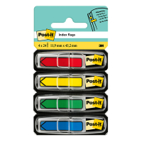 Index tab 11.9 x 43.2mm | 3M Post-it | 4 colours | 24pcs x4 201358