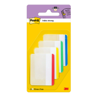 Index tab for binders 38 x  50.8mm | 3M Post-it | extra strong assorted colours | 24pcs 201368