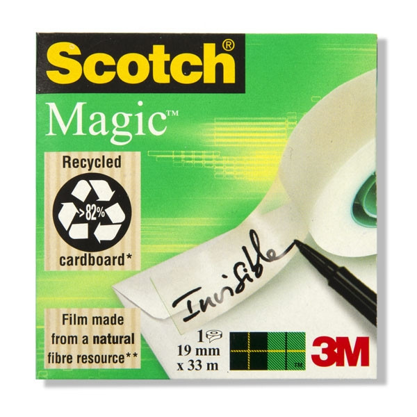 Invisible tape 19mm x 33m | 3M Scotch Magic 3M66729 201256 - 1