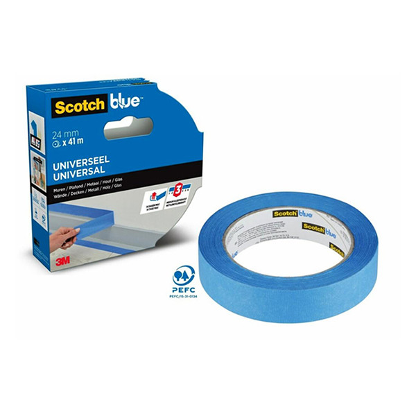 Masking tape 24mm x 41m | ScotchBlue Multi-Surface 280048 - 2