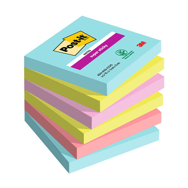 3M Post-It Cosmic super sticky notes, 90 sheets, 76mm x 76mm (6-pack) 425607 3M Post-It Cosmic super sticky notes, 90 sheets, 76mm x 76mm (6-pack) 425607 - 1