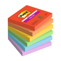 3M Post-It Playful super sticky notes, 76mm x 76mm (6-pack) 425611