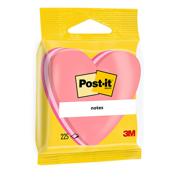 3M Post-it Die-Cut Notes cube fuchsia/pink/light pink heart, 70mm x 70mm 2007H 214581 - 1