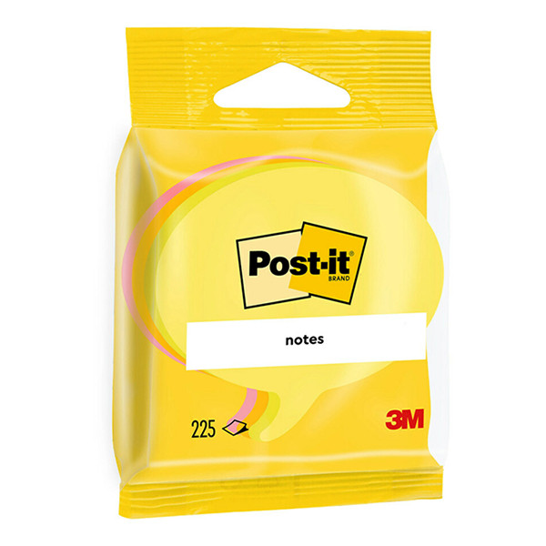 3M Post-it Die-Cut Notes cube yellow/ultra yellow/white speech bubble, 70mm x 70mm 2007SP 214580 - 1