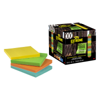 3M Post-it Extreme Notes yellow/green/orange/turquoise, 76mm x 76mm (12-pack) EXT33M-12-FRGE 214547