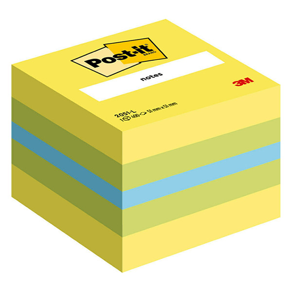 Post-it Notes 51mm x 51mm | yellow mini cube 400 sheets | 3M 201316 - 1