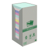 3M Post-it Notes assorted colours recycled tower, 100 sheets, 76mm x 76mm (16-pack)