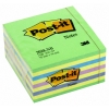 3M Post-it Notes neon green cube, 450 sheets, 76mm x 76mm